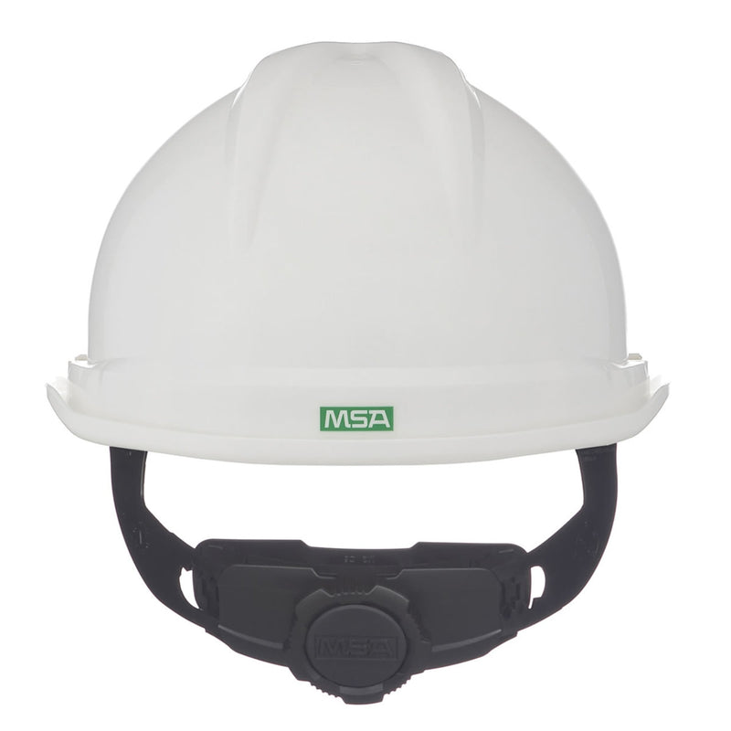 MSA V-Gard 500 Fas-Trac III 6-Point Ratchet Vented Hard Hat, view 6 of 13