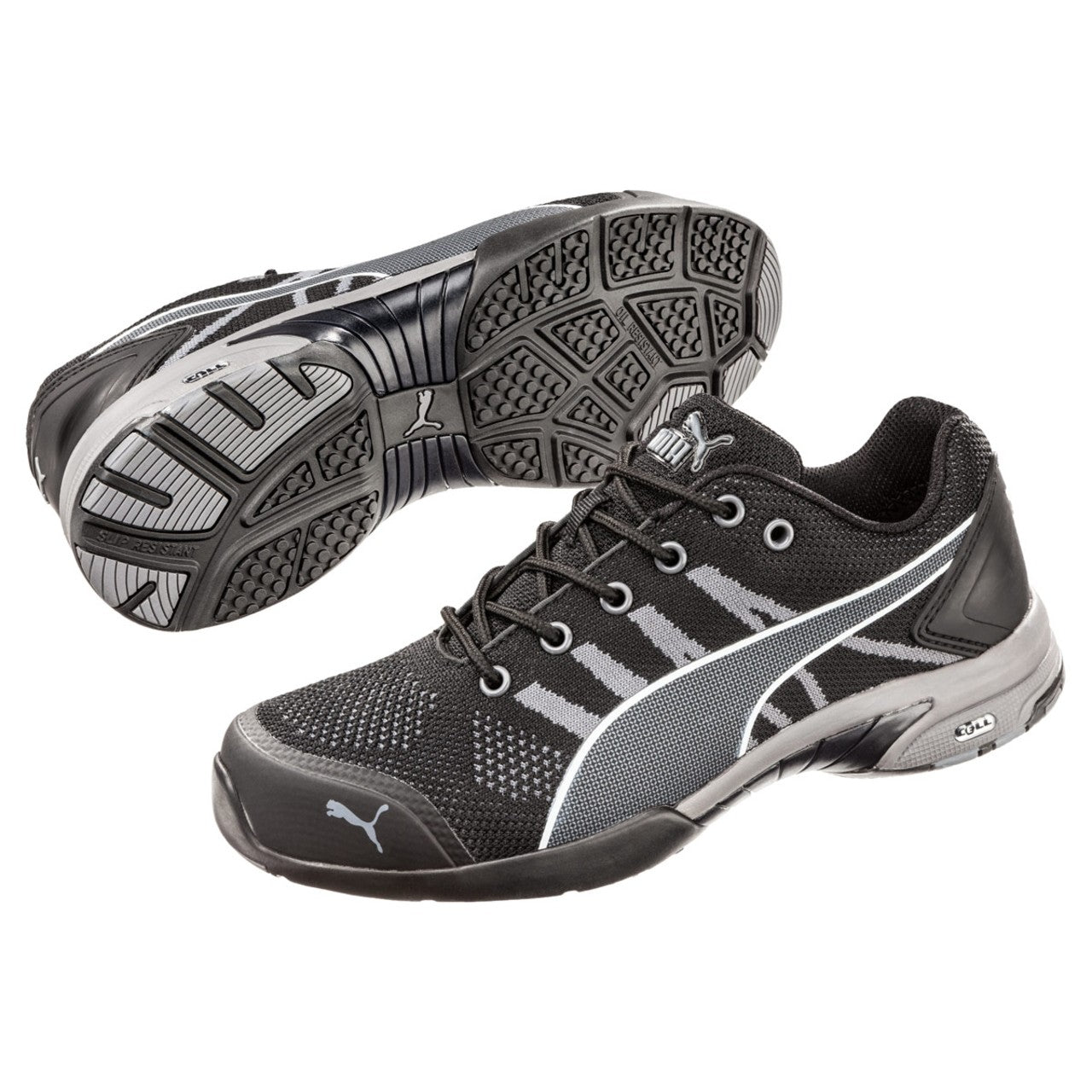 Puma Safety Women's Celerity Knit Low SD Steel Toe Athletic Shoes, 642925, Black Puma Safety Women's Celerity Knit Low SD Steel Toe Athletic Shoes, 642925, Black