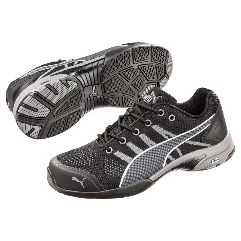 Puma Safety Women's Celerity Knit Low SD Steel Toe Athletic Shoes, 642925, Black, view 2 of 6