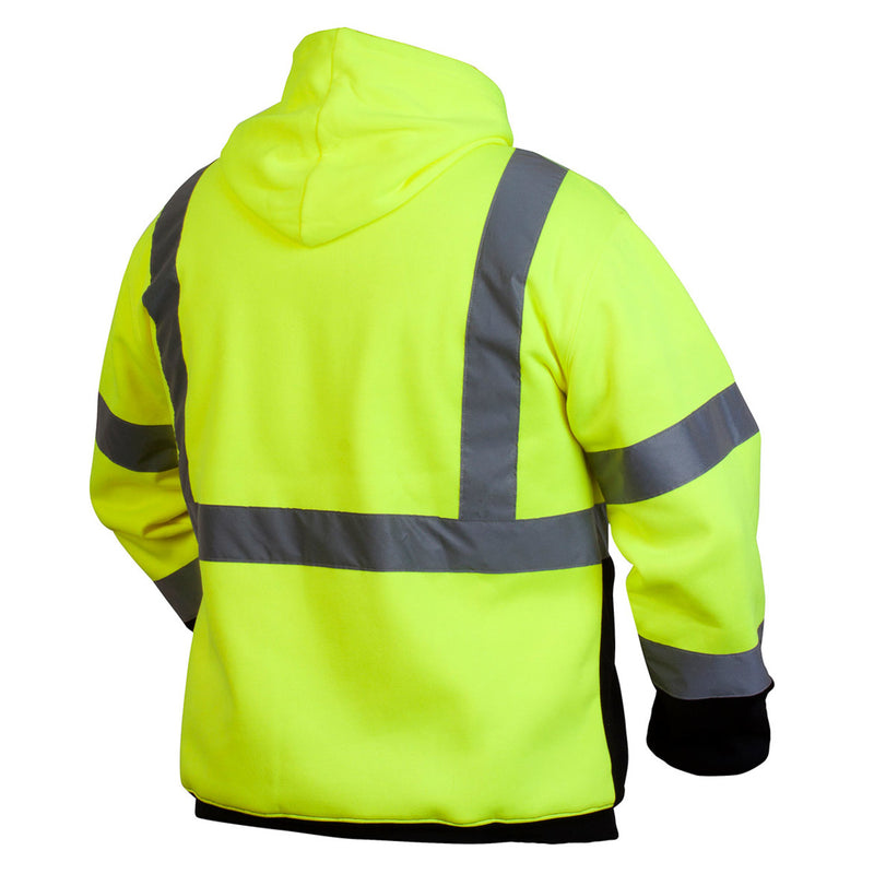 Pyramex RSSH32 Type R Class 3 Hi-Vis Pullover Hooded Sweatshirt, view 3 of 4