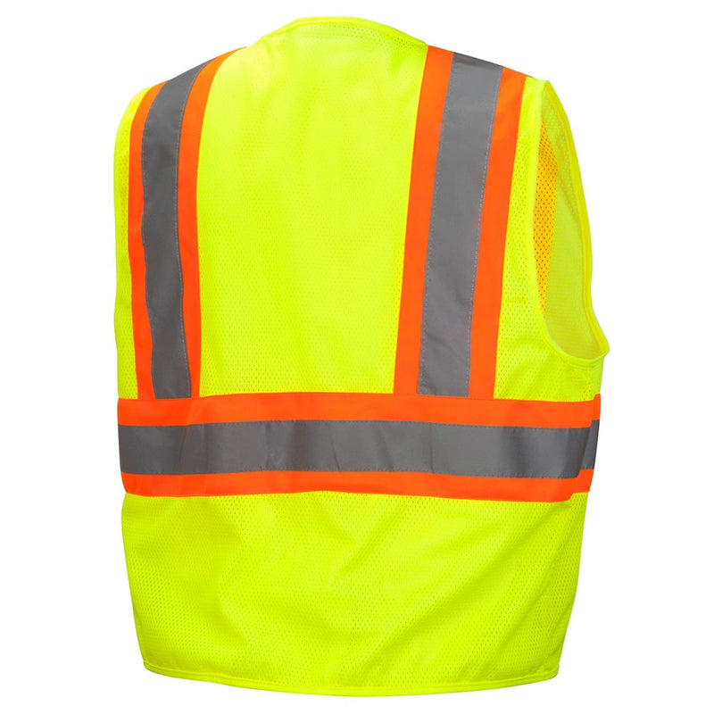 Pyramex RVZ22 Type R Class 2 Hi-Vis Contrasting Mesh Safety Vest, view 5 of 7