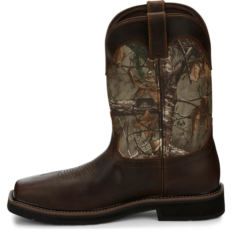 Justin Men's Trekker 11" Waterproof EH Composite Toe Boots, SE4677, Brown, view 4 of 6