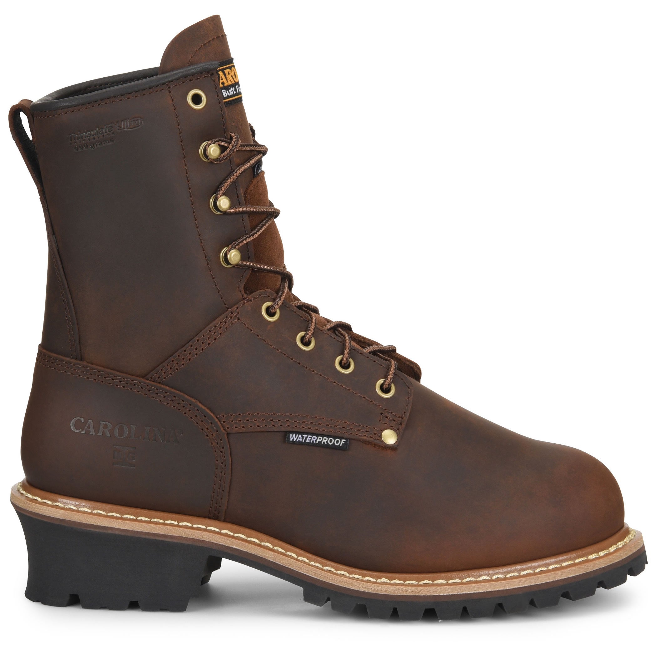 Carolina Men's Elm 8" Insulated Waterproof Internal Met Guard Steel Toe Work Boots, CA7821