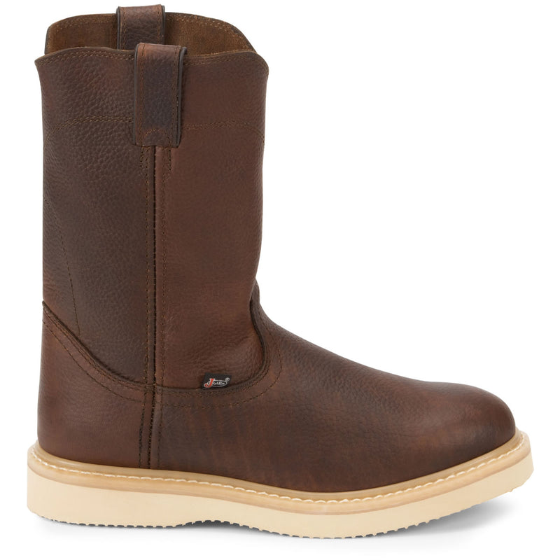 Justin Men's Axe 10" Wellington EH Soft Toe Boots, WK4908, Tan
