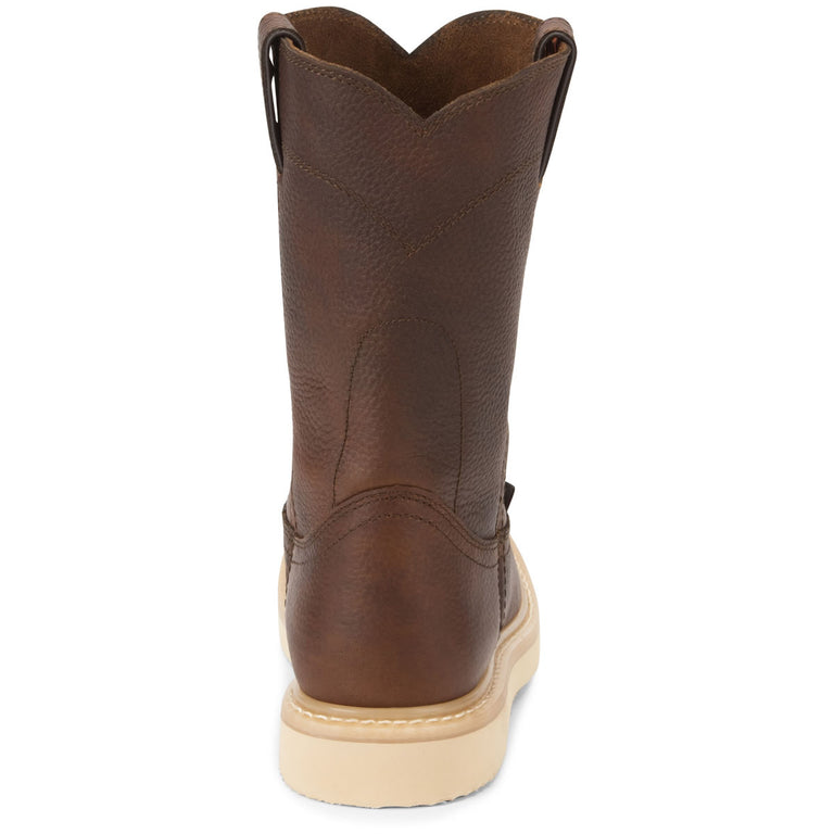Justin Men's Axe 10" Wellington EH Soft Toe Boots, WK4908, Tan