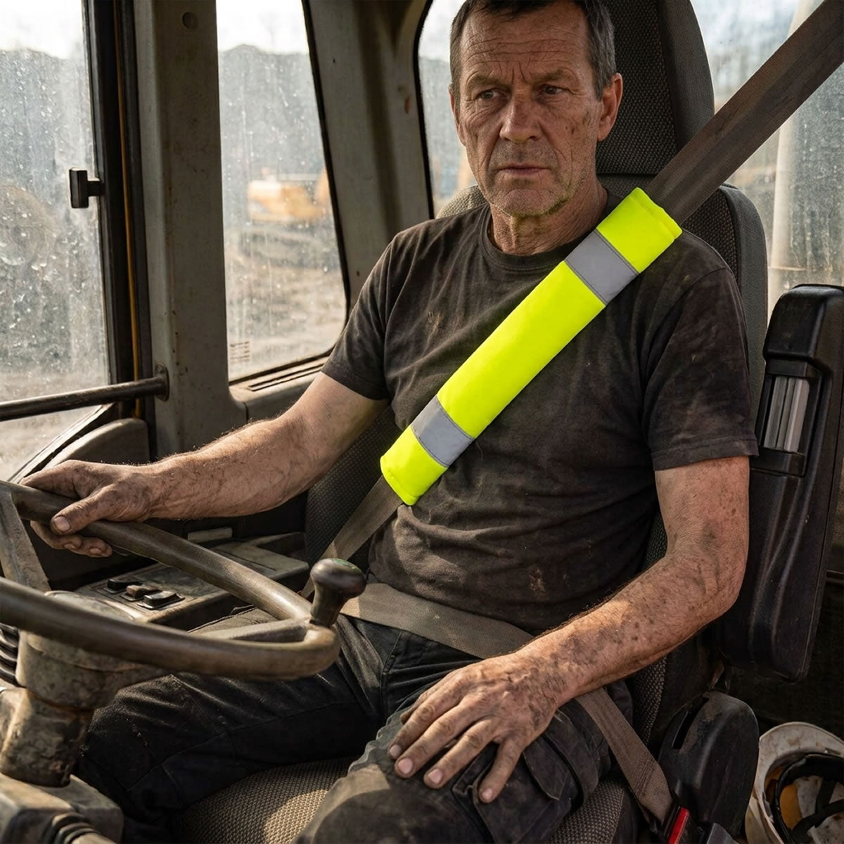 Rugged Blue Non-ANSI Hi-Vis Seat Belt Covers