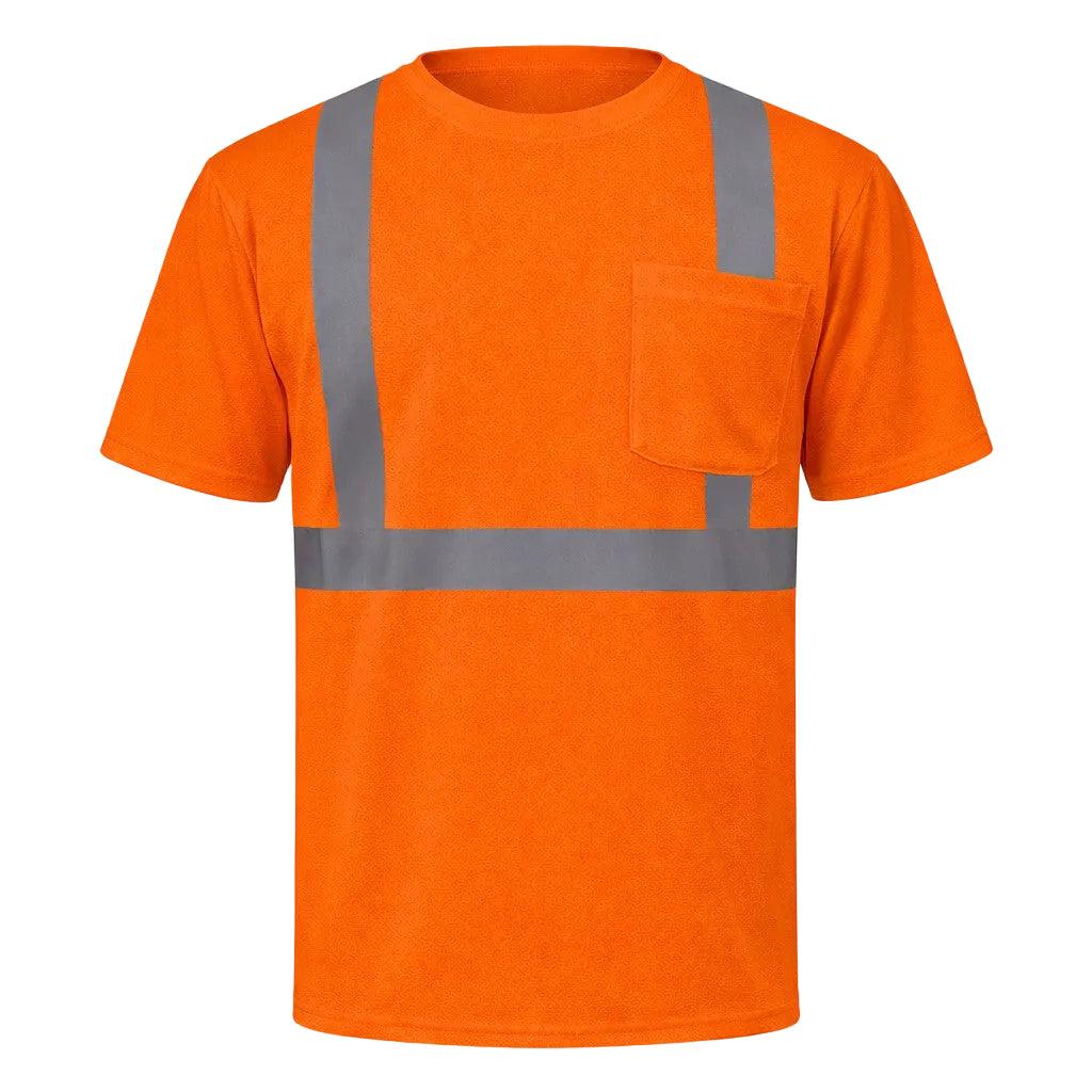 Custom OccuNomix Type R Class 2 Hi-Vis Wicking Short Sleeve T-Shirt, LUX-SSETP2