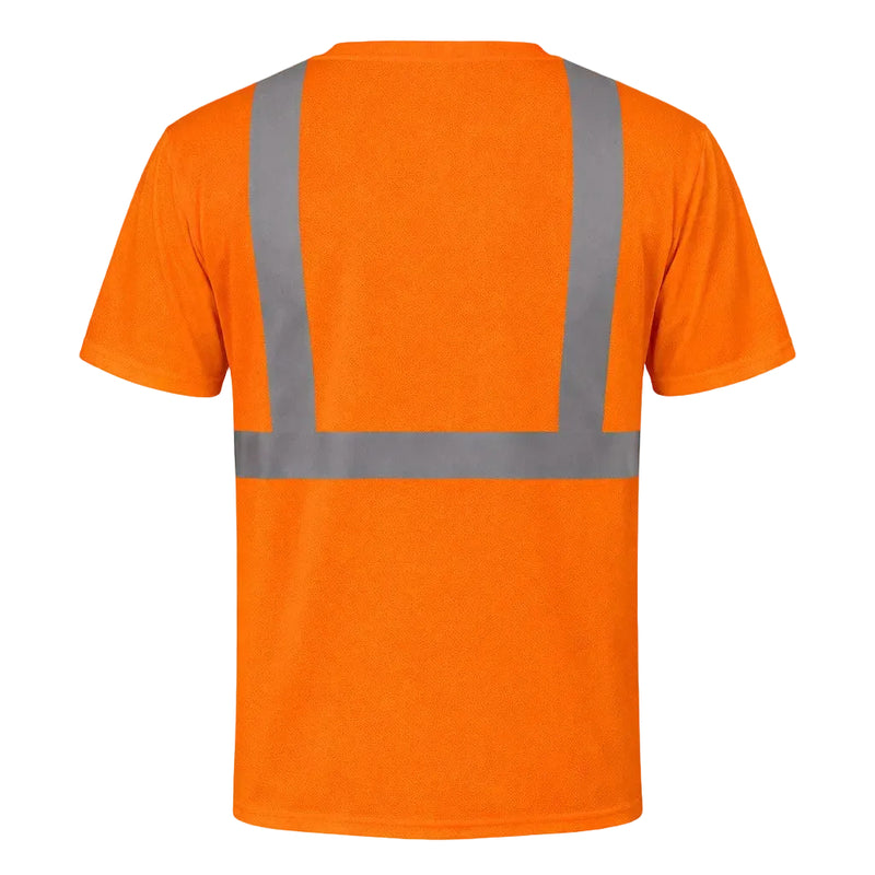 Custom OccuNomix Type R Class 2 Hi-Vis Wicking Short Sleeve T-Shirt, LUX-SSETP2