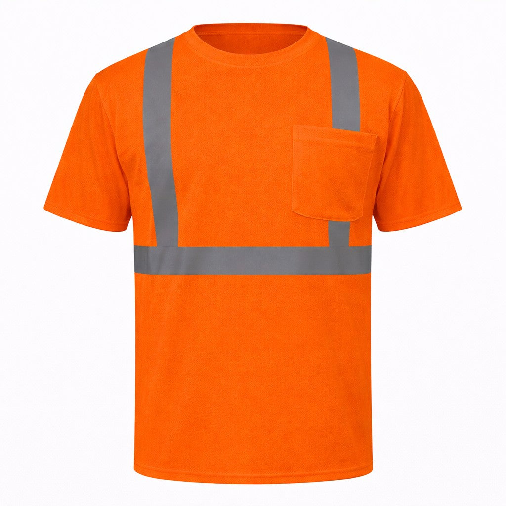 OccuNomix Type R Class 2 Hi-Vis Wicking Birdseye Mesh Short Sleeve T-Shirt, LUX-SSETP2B