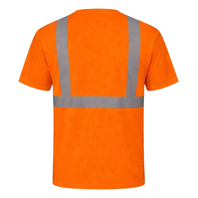 OccuNomix Type R Class 2 Hi-Vis Wicking Birdseye Mesh Short Sleeve T-Shirt, LUX-SSETP2B