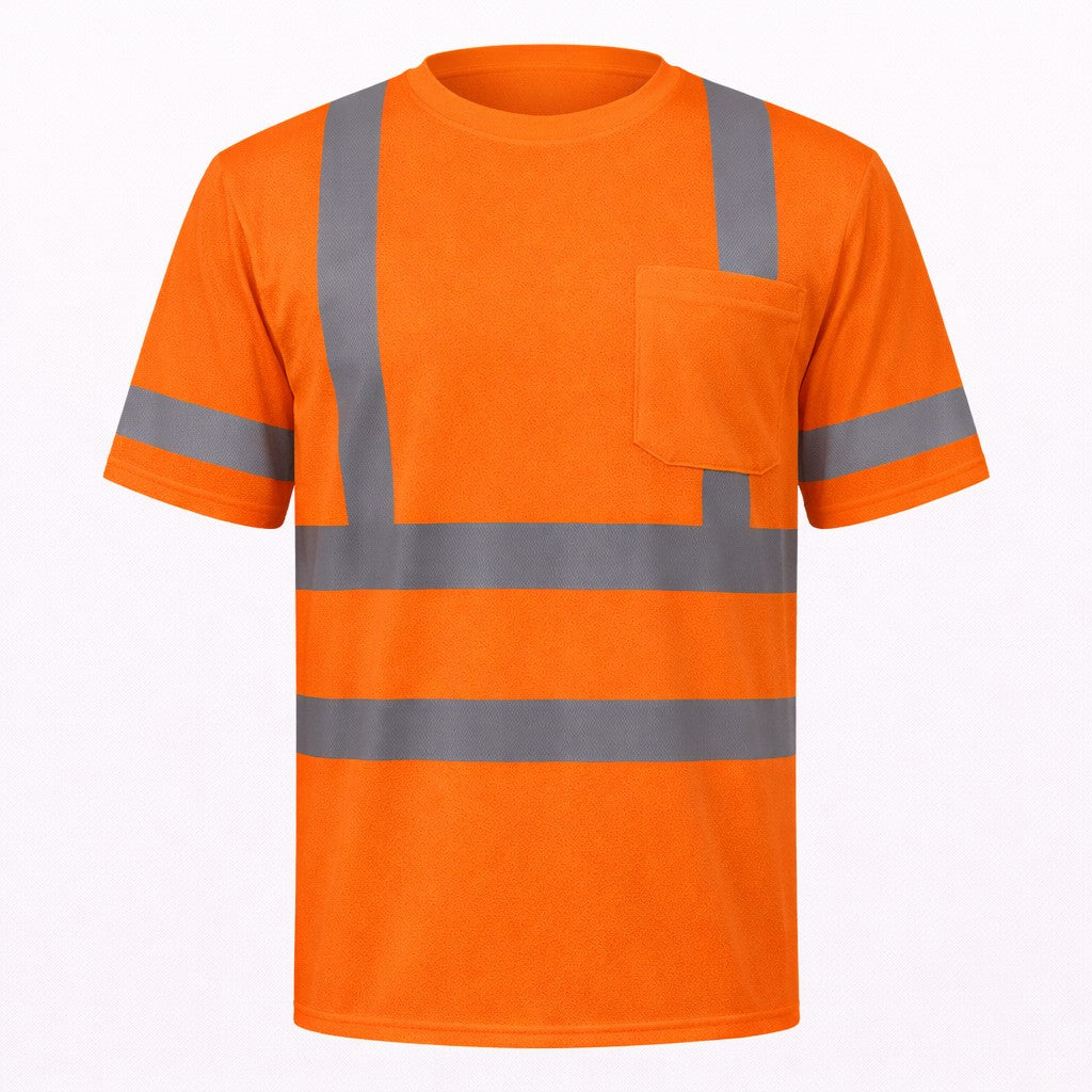 Custom Hi-Vis Class 3 Short Sleeve T-Shirt, LUX-SSETP3B
