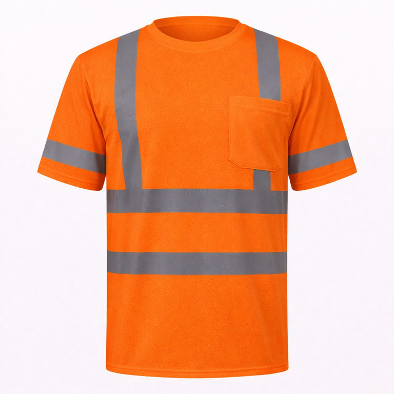 Custom Hi-Vis Class 3 Short Sleeve T-Shirt, LUX-SSETP3B