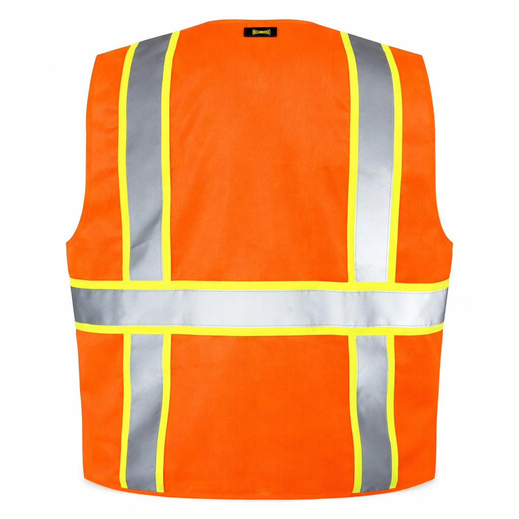 OccuNomix Type R Class 2 Hi-Vis Two-Tone Surveyor Safety Vest, LUX-ATRANS