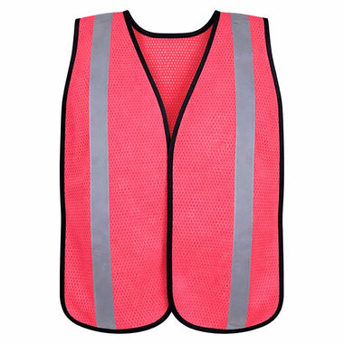 Safety Girl Women's Non-ANSI Hi-Vis Mesh Safety Vest, Hi-Vis Pink