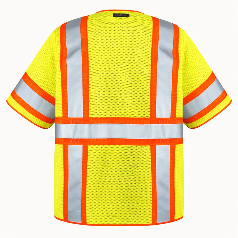 OccuNomix Type R Class 3 Hi-Vis Two-Tone Mesh Safety Vest, LUX-HSCLC3Z