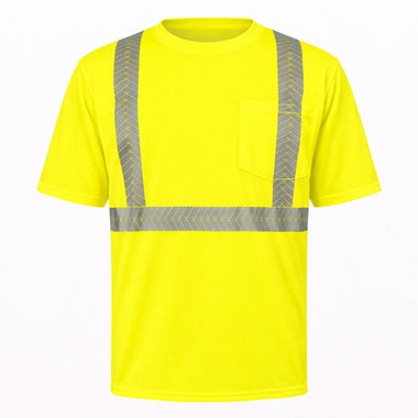 OccuNomix Type R Class 2 Hi-Vis Segmented Tape Short Sleeve T-Shirt, LUX-TSSP2B