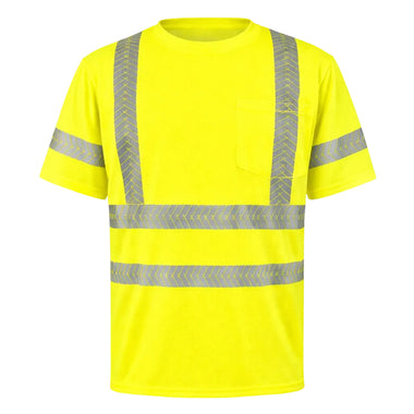 OccuNomix Type R Class 3 Hi-Vis Segmented Tape Short Sleeve T-Shirt, LUX-TSSP3B