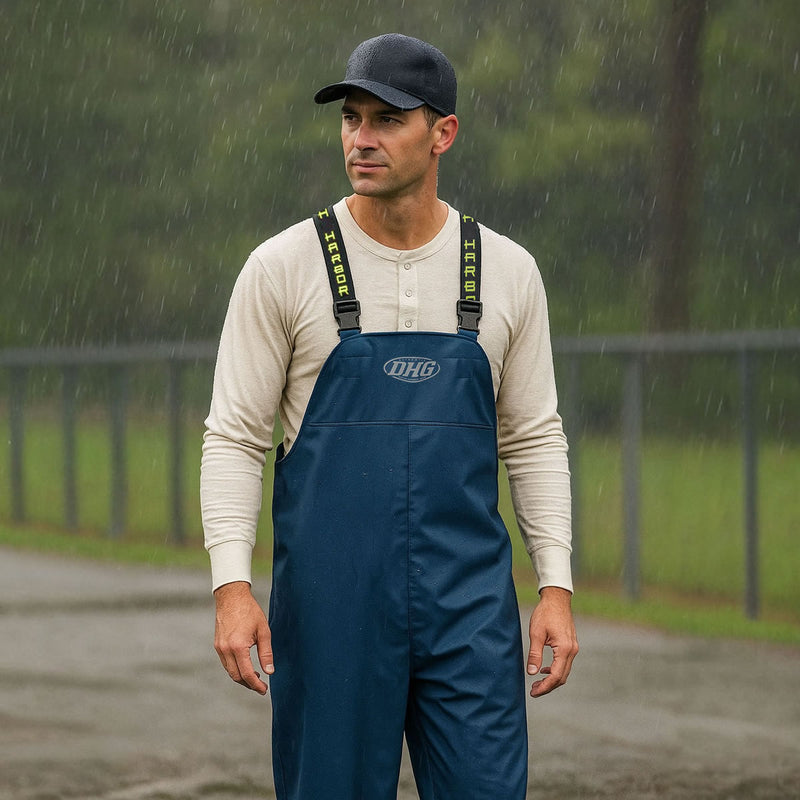 dutch gear Rain Bib - Construction Grade by Dutch Harbor Gear - Blue