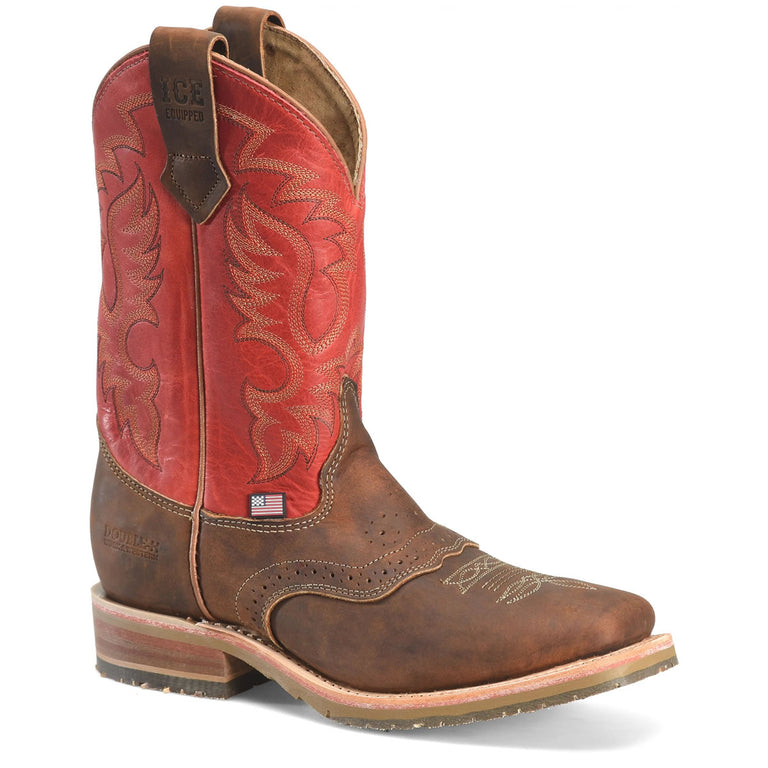 Double-H Men's 11" EH Boone Boots, DH4665, Brown
