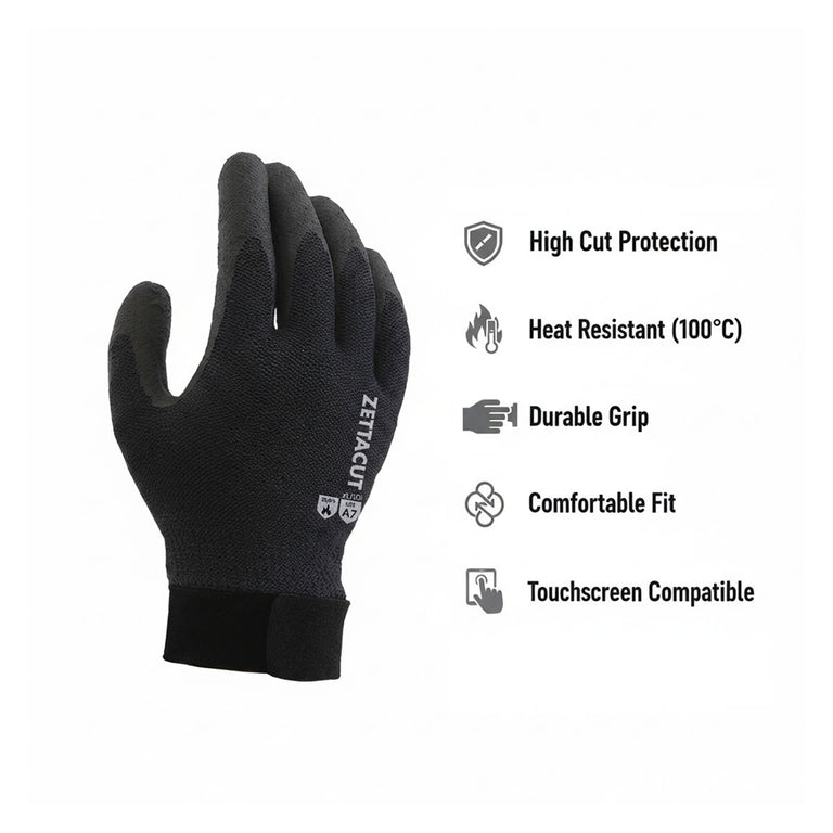 ZETTACUT Tactical Heat Resistant Gloves, Z8007H1B