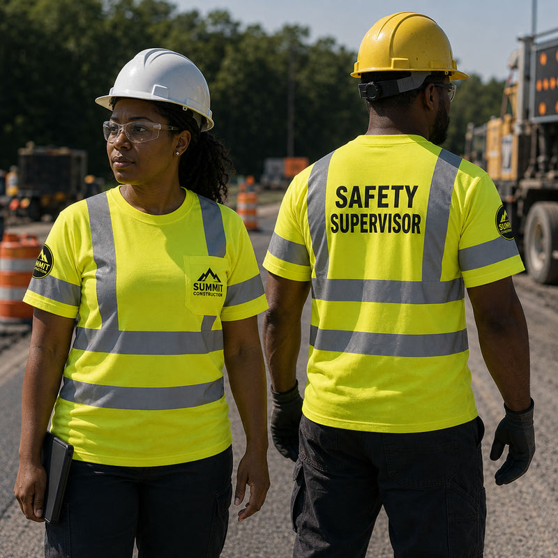 Custom Hi-Vis Class 3 Short Sleeve T-Shirt, LUX-SSETP3B