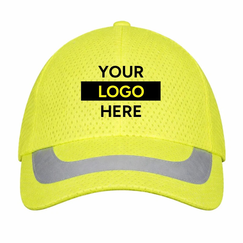 Custom H-Vis Reflective Ball Cap, 12 Pack