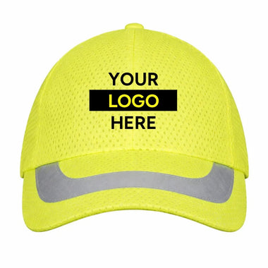 Custom H-Vis Reflective Ball Cap, 12 Pack
