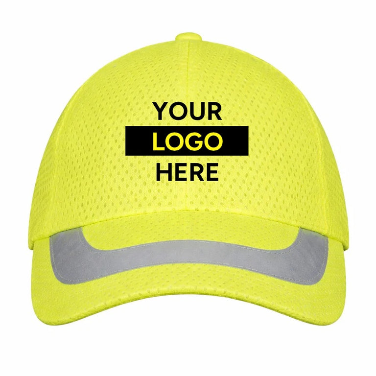 Custom H-Vis Reflective Ball Cap, 12 Pack