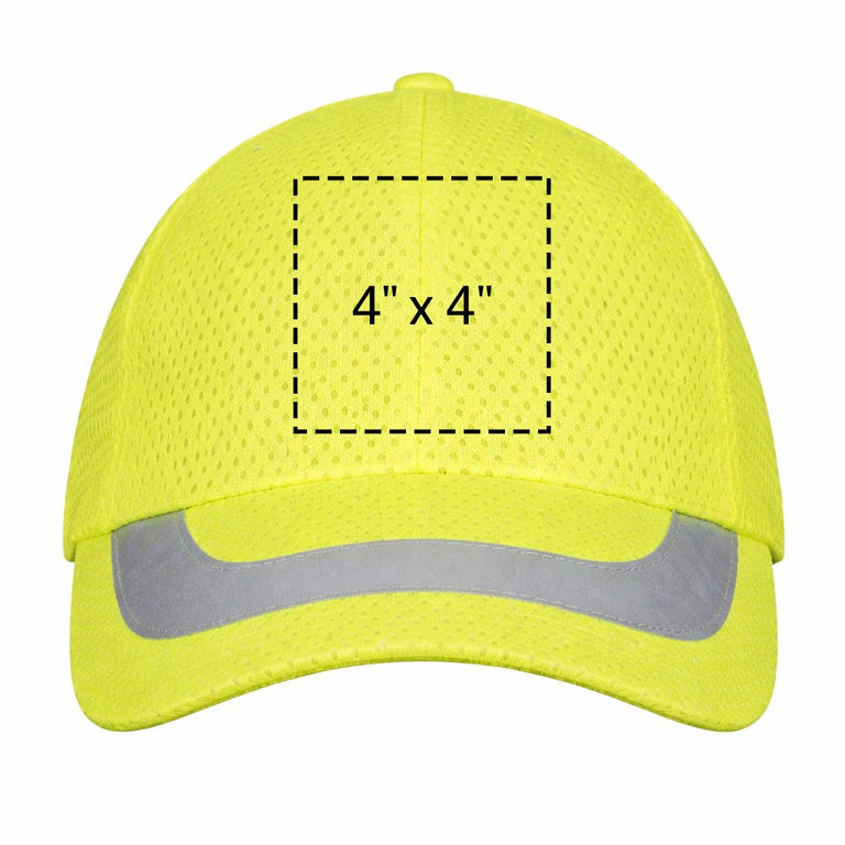 Custom H-Vis Reflective Ball Cap, 12 Pack