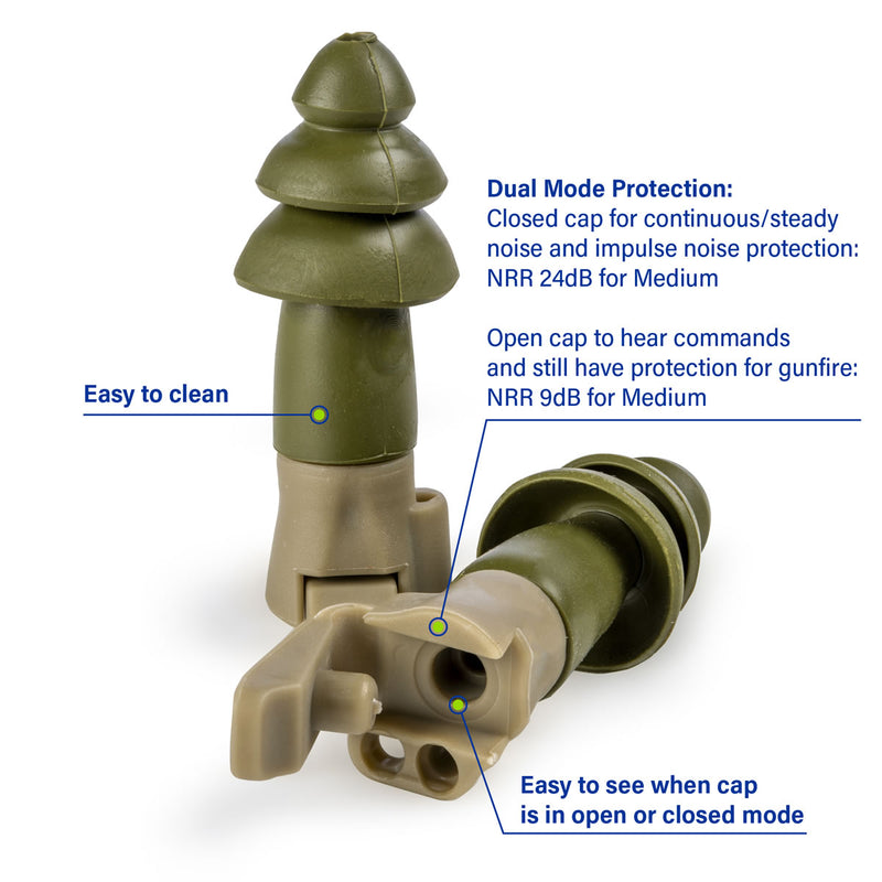 Moldex BattlePlugs Earplugs, NRR 24dB