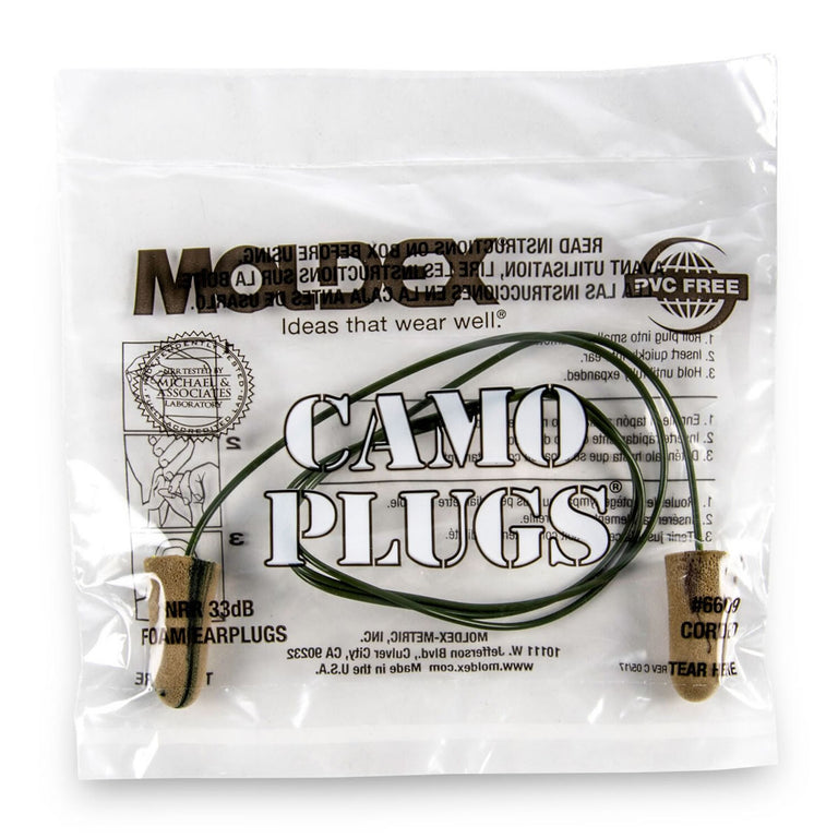 Moldex Camo Plugs Disposable Earplugs, NRR 33dB