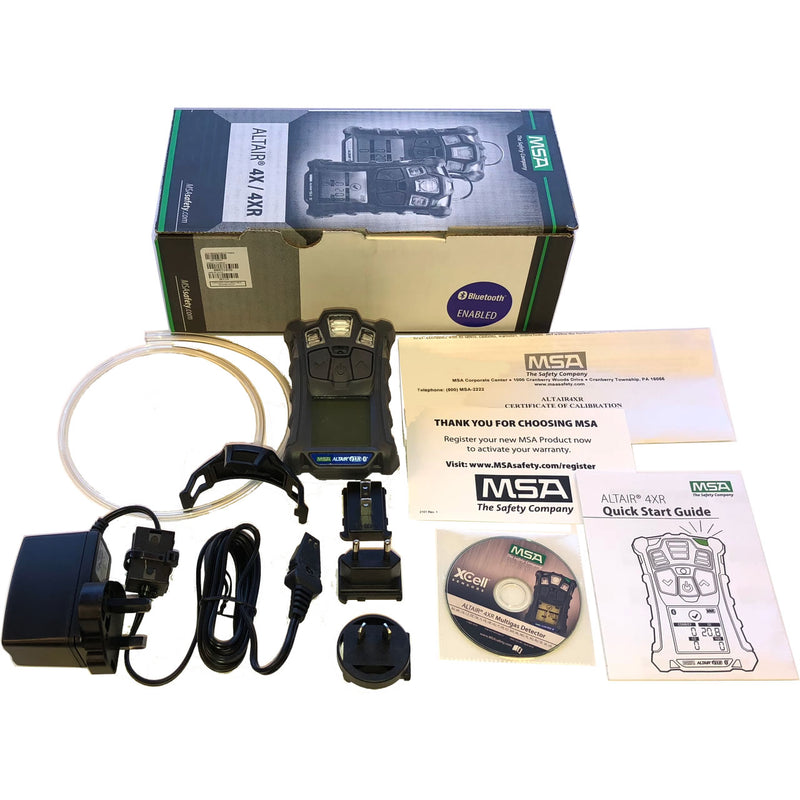 MSA ALTAIR 4XR Multigas Detector (LEL, O2, H2S & CO), Global Charger, 10178560