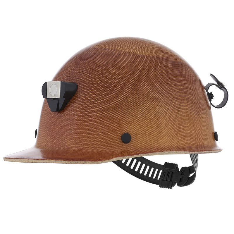 MSA Skullgard Cap Style Hard Hat, Staz-On Suspension with Lamp Bracket