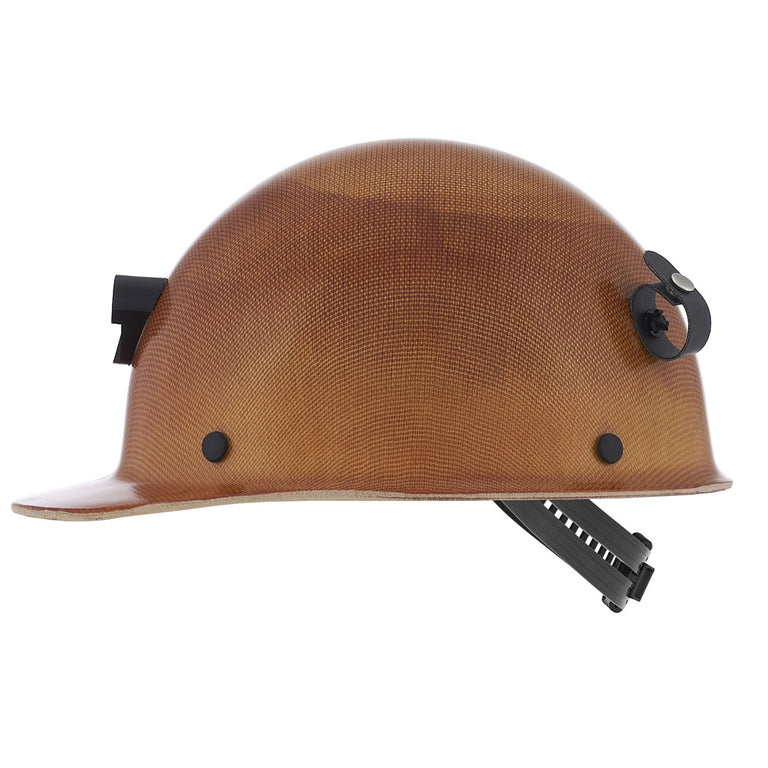 MSA Skullgard Cap Style Hard Hat, Staz-On Suspension with Lamp Bracket