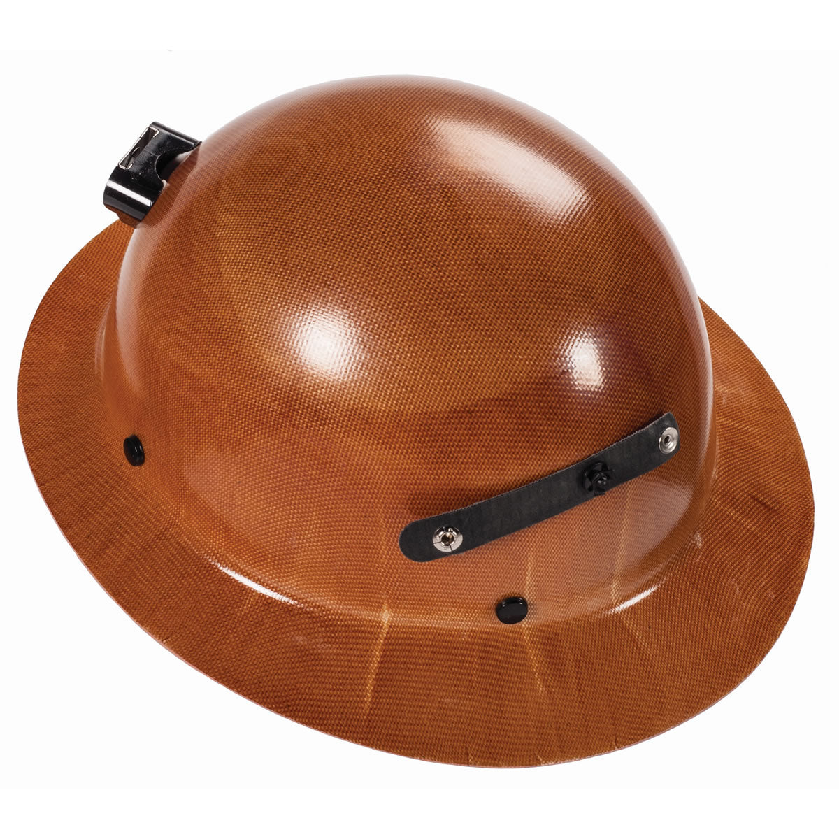 MSA Skullgard Full Brim Hard Hat, Staz-On Suspension with Lamp Bracket