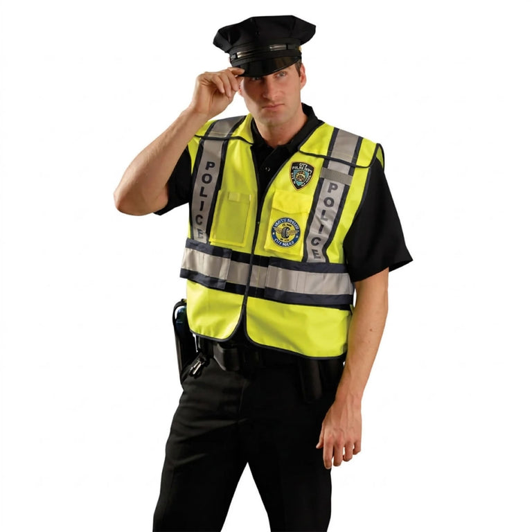 Custom OccuNomix Type P Class 2 Hi-Vis Public Safety Police Vest, LUX-PSP