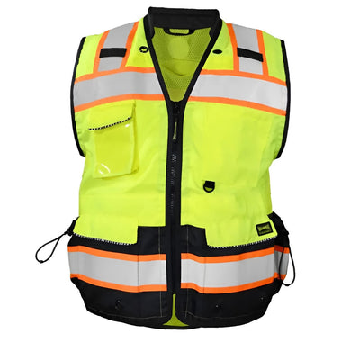 Hi-Vis Safety Vest, Heavy Duty Two-Tone Surveyor, Type R Class 2, SP-RHDS2B