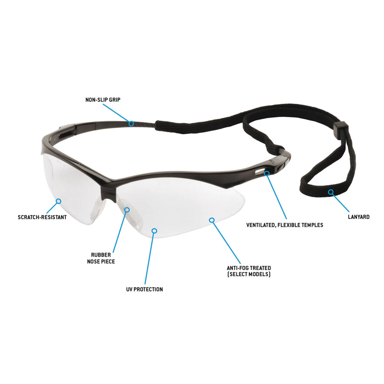 Custom Pyramex PMXTREME Safety Glasses, 12 Pack