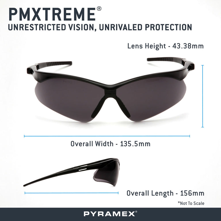Custom Pyramex PMXTREME Safety Glasses, 12 Pack