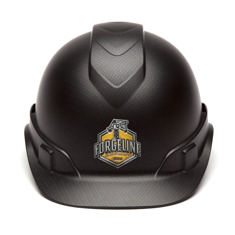 Custom 3D Pyramex Ridgeline Cap Style Hard Hat, 4-Point Ratchet Suspension