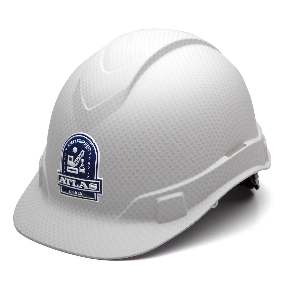 Custom 3D Pyramex Ridgeline Cap Style Hard Hat, 4-Point Ratchet Suspension