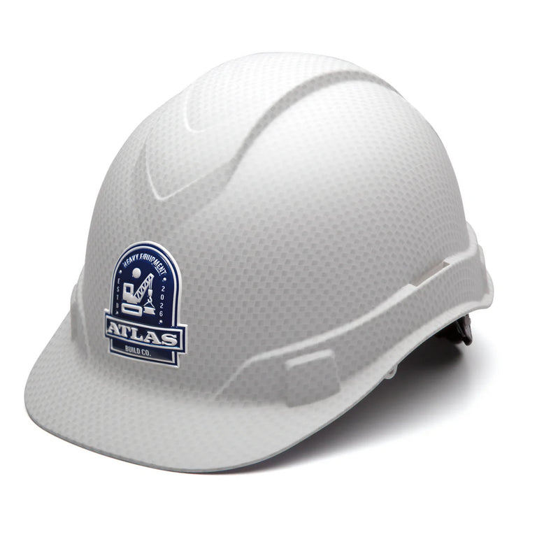 Custom 3D Pyramex Ridgeline Cap Style Hard Hat, 4-Point Ratchet Suspension