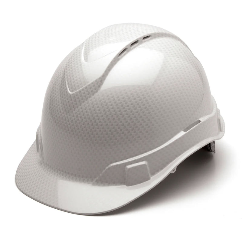 Custom 3D Pyramex Ridgeline Vented Cap Style Hard Hat, 4-Point Ratchet Suspension