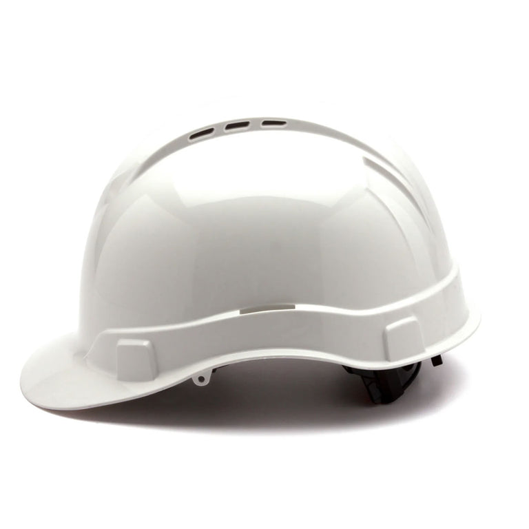Custom 3D Pyramex Ridgeline Vented Cap Style Hard Hat, 4-Point Ratchet Suspension