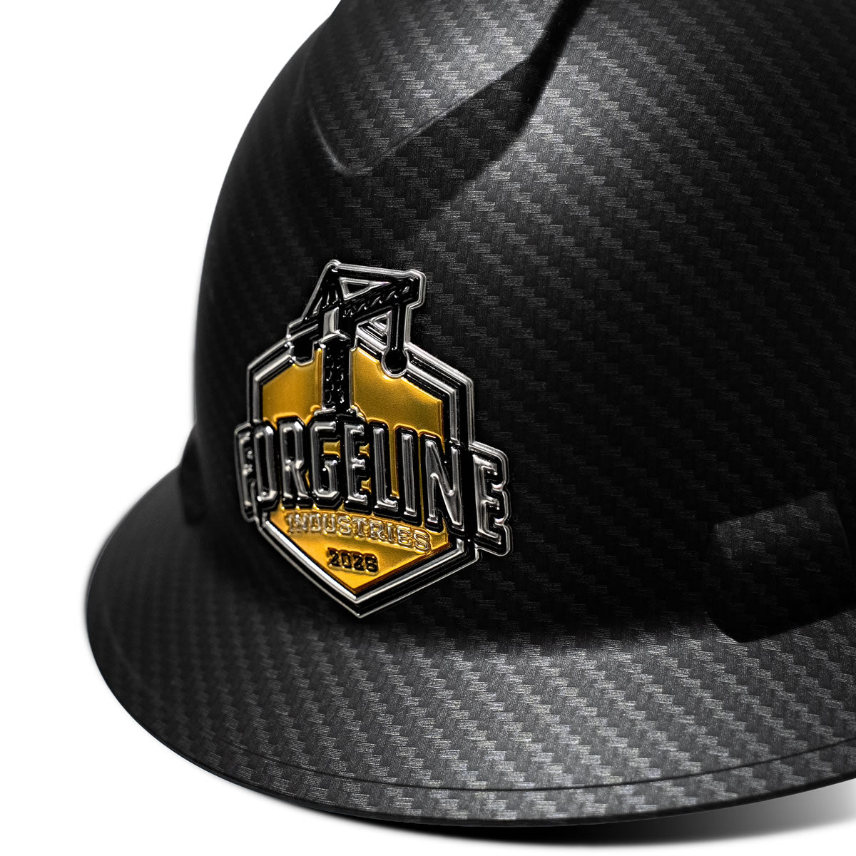 Custom 3D Pyramex Ridgeline Full Brim Hard Hat, 4-Point Ratchet Suspension