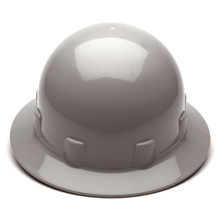 Pyramex SL Series Sleek Shell Full Brim Hard Hat, 4-Point Ratchet Suspension