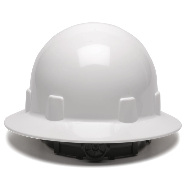 Pyramex SL Series Sleek Shell Full Brim Hard Hat, 4-Point Ratchet Suspension