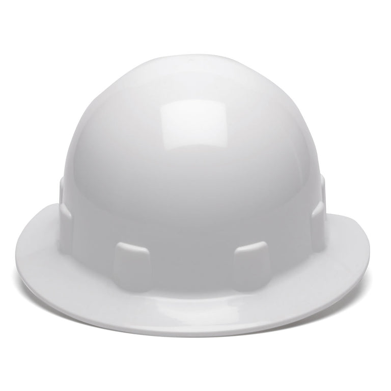 Pyramex SL Series Sleek Shell Full Brim Hard Hat, 4-Point Ratchet Suspension