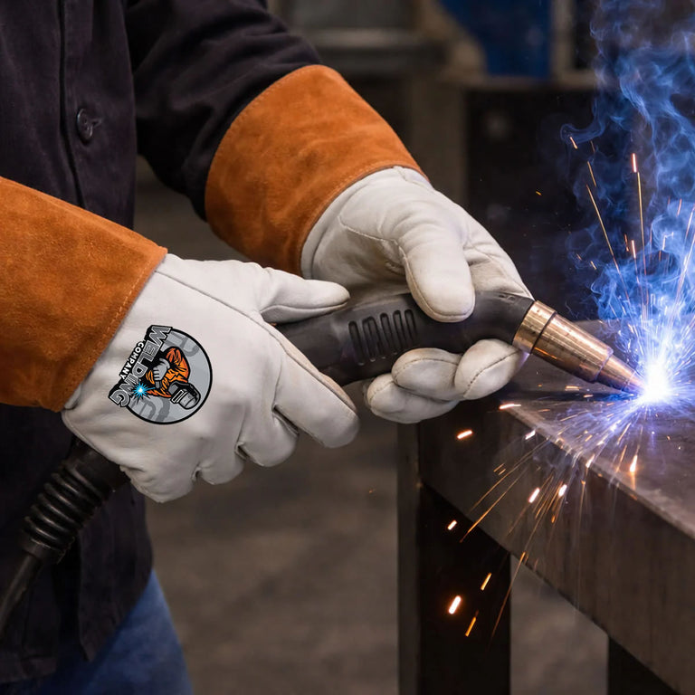 Custom MIG Welding Gloves, Premium Top Grain Cowhide Leather, GL300, 36 Pairs