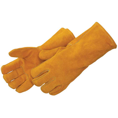 Rugged Blue GL370 Leather Welding Gloves